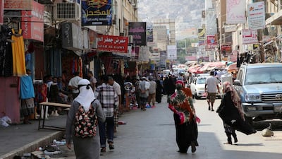 A busy street in Aden, the temporary seat of Yemen's government where supporters of a southern separatist movement have been gathering ahead of a planned rally on January 28, 2018. Fawaz Salman / Reuters