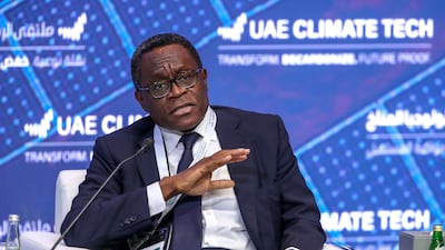 Bernard Mensah, president of the International Bank of America, at the forum