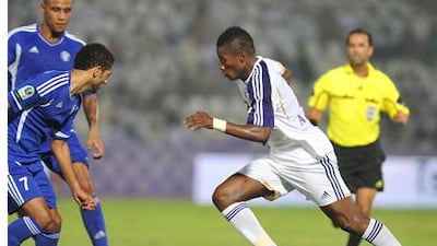 Asamoah Gyan is a member of Al Ain's formidable frontline along with Yasser Al Qahtani.