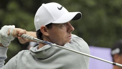 Rory McIlroy is in a tie for seventh on seven-under par at the WGC-HSBC in Shanghai, six shots behind leader Hideki Matsuyama. Ng Han Guan / AP Photo