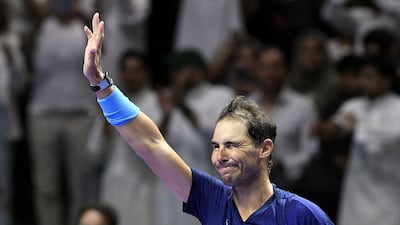 Rafel Nadal reacts after his match against Novak Djokovic. EPA