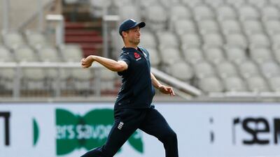 Chris Woakes during nets. Reuters