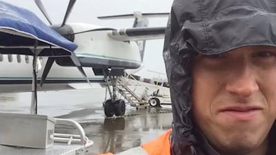 Richard Russell, who liked to be called Beebo, is seen in an undated photograph from a video he produced for his YouTube channel. YouTube handout via Reuters