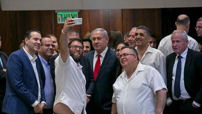 Members of Prime Minister Benjamin Netanyahu's rightwing coalition rejoiced after the Israeli parliament adopted a new basic law that demotes the nation's Arab citizen's to second-class status. AP Photo