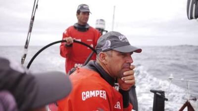 Stu Bannatyne, the Camper team watch captain, is left pondering the best options for Emirates Team New Zealand.