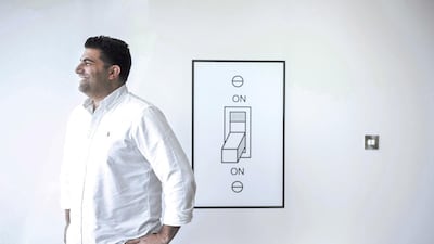 Mohamad Ballout, the chief executive of Ripples Capital, mentors firms on how to upscale. Reem Mohammed / The National