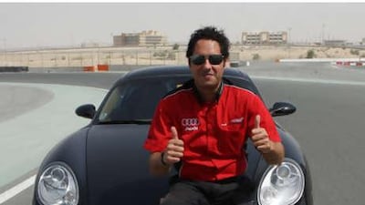 Tarek Elgammal's lifelong ambition is getting into V8 Supercars, on weekends he is a racing and driving instructor at Dubai Autodrome and Yas Marina Circuit.