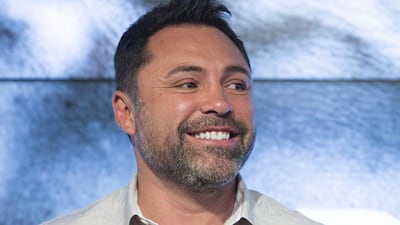 Oscar De La Hoya retired in 2008 after losing to Manny Pacquiao. Graham Hughes via AP Photo