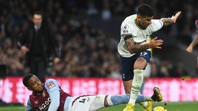 Ezri Konsa 8: Beaten to header by Kane in first half that needed Young to clear but did little else wrong at back, ably assisted by a passive Tottenham attack. Booked for time wasting in second half – much to defender’s fury. EPA