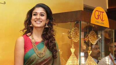 Nayantara at GRT Jewellers in Dubai’s Karama district. Courtesy GRT Jewellers