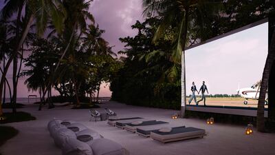 Unwind with an al fresco film screening on the beach.