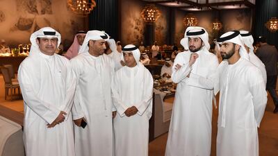 Sheikh Hamdan bin Mohammed, Crown Prince of Dubai, Sheikh Maktoum bin Mohammed, Deputy Ruler of Dubai and Chairman of Dubai Media, Sheikh Ahmed bin Mohammed, Chairman of the Mohammed bin Rashid Al Maktoum Knowledge Foundation, and Sheikh Mansour bin Mohammed attend an iftar banquet organised by the Government of Dubai Media Office for media leaders and chief editors of local newspapers, and heads of Arab and international media outlets based in the UAE. Wam