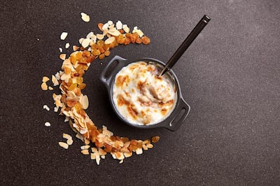 Umm Ali is Arabic bread and butter pudding. Courtesy Vida Downtown