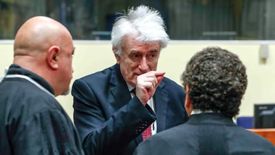 Radovan Karadzic joins a roster of infamous felons to have been incarcerated in the Isle of Wight jail. EPA