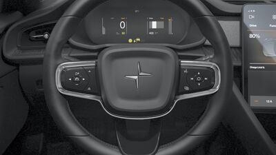 The Polestar 2 on display. Courtesy Polestar