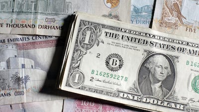 The UAE dirham is pegged to the US dollar, so investors here have the same advantages of a strong currency. Ryan Carter / The National )