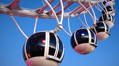 The largest ferris wheel in Latin America, the 'Roda Rico', on its opening day in Sao Paulo, Brazil. It is 91 meters high, has 42 cabins and the name translates to 'Rich Wheel'. EPA