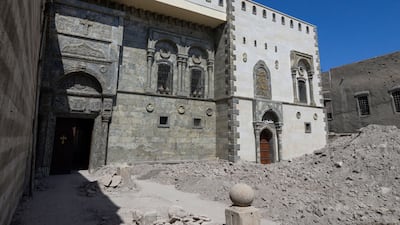 The church of Mar Tuma, which dates back to the 19th century, was used by ISIS as a prison or a court. AFP