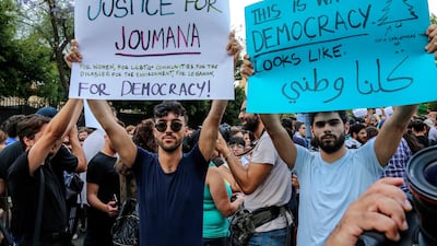 Mr Mashnouq sought to allay fears that any corruption had occurred, especially in the case of the minorities seat in Beirut’s first district, where initial results had suggested that Joumana Haddad of the Koullouna Watani civil society coalition had won. EPA/NABIL MOUNZER