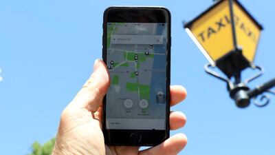 The Uber app. The company sees itself as the winning player in the Middle East. Simon Dawson / Reuters