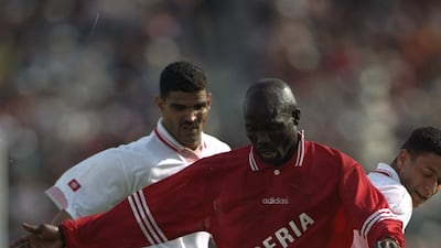 6: George Weah - Liberia (75 caps, 18 goals). Played in two African Cup of Nations for minnows Liberia. Getty