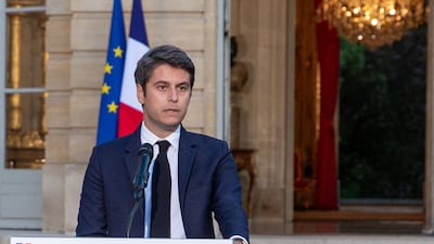 French Prime Minister Gabriel Attal announced he would tender his resignation after the election results. EPA