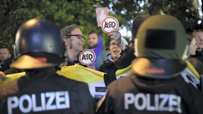 Alternative for Germany's (AfD) third-place finish in federal elections in 2017 in Berlin led to public uproar. Getty