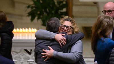 The memorial service for Mr Fraser took place at St Paul on the Lake Catholic Church. AP