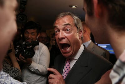 Nigel Farage is first and foremost a politician. AFP