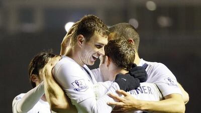 Edin Dzeko, left, and his Manchester City teammates celebrate a lot at home but have not been nearly as tough on the road this season in the Premier League, and that is a mystery to Andrew Cole. Kirsty Wigglesworth / AP Photo
