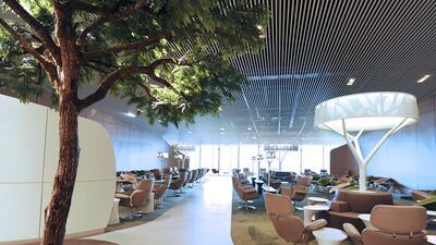 The salon lounge at Paris’ Roissy-Charles-de-Gaulle airport. AFP