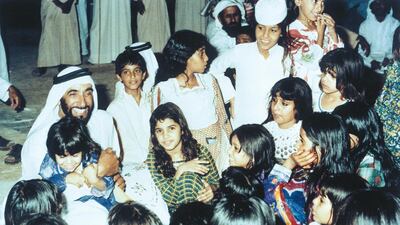 Until his death in 2004, Sheikh Zayed pursued an unrelenting mission to develop infrastructure, healthcare, tourism and the economy. But he also helped people across the globe and this has been carried on by the Rulers today. Courtesy Aletihad