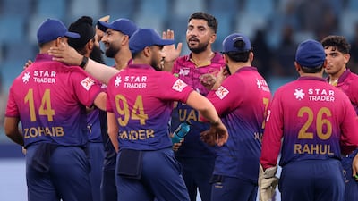 UAE's Junaid Siddique hit the jackpot during the ILT20 player auction in Dubai. Chris Whiteoak / The National