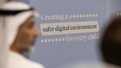 Building a safety net for children is key to the UAE Cabinet resolution to regulate access of under-15s to social media platforms. Antonie Robertson / The National