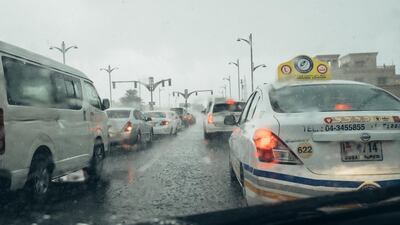 Rain and thunder in Dubai, Jumeirah 1. Anna Nielsen / The National