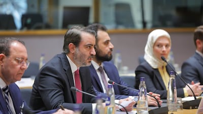 In Brussels, Syria's Foreign Minister Asaad Al Shibani said there are no minorities in Syria, only Syrian citizens. Photo: Ministry of Foreign Affairs and Expatriates in the Syrian Arab Republic