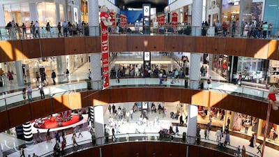 The number of high-spending Russian visitors splashing their cash at The Dubai Mall has also fallen dramatically. Pawan Singh / The National