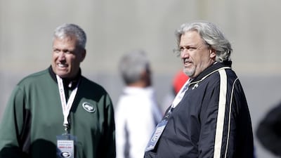 New York Jets head coach Rex Ryan, left, and his brother Rob Ryan, New Orleans Saints defensive coordinator, are following closely in their father's footsteps as successful and outspoken NFL coaches. David Goldman / AP Photo