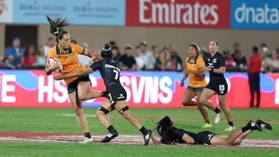 Australia's Bienne Terita in possession against New Zealand