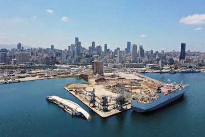 Devastation caused by the August 4, 2020 Beirut port explosion still visible three years later. Reuters