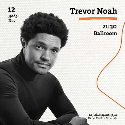 Noah will reflect on his experiences as a comedian, writer, television personality and commentator, at the talk. Photo: Sharjah Book Authority