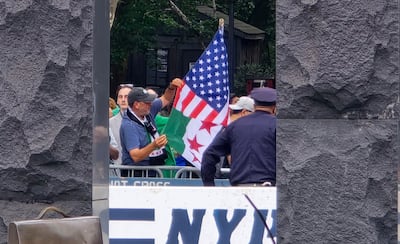 Syrians demonstrate in New York. Mohamad Ali Harisi / The National
