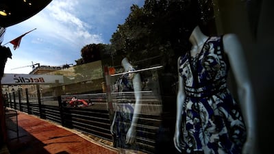 Sebastian Vettel on track during the Monaco Grand Prix. Dan Istitene / Getty Images