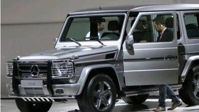 The Mercedes Benz G55 AMG.
