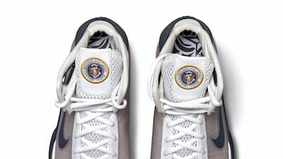 The shoes are a US men's size 12.5.