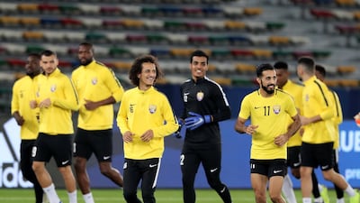 Al Ain trained on Friday night as they prepare to be the first UAE side to ever compete in the Fifa Club World Cup final on Saturday against Real Madrid in Abu Dhabi. All photos by Chris Whiteoak / The National