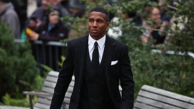 Former Manchester United player Ashley Young at Manchester Cathedral. Reuters