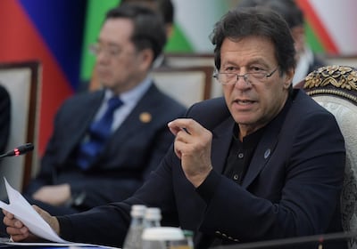 Pakistan Prime Minister Imran Khan led his country to their only Cricket World Cup success in 1992. EPA