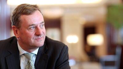 April 26, 2010 / Senator Honorable Nicholas Sherry Assistant Treasurer of Australia speaks with The National about the possibility of UAE investments in Australia at the Beach Rotana Hotel in Abu Dhabi April 26, 2010. (Sammy Dallal / The National)