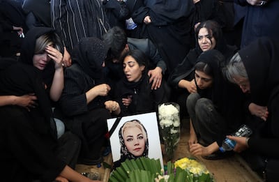 Iranians mourn victims of US-Israeli strikes during a funeral in southern Tehran this week. EPA